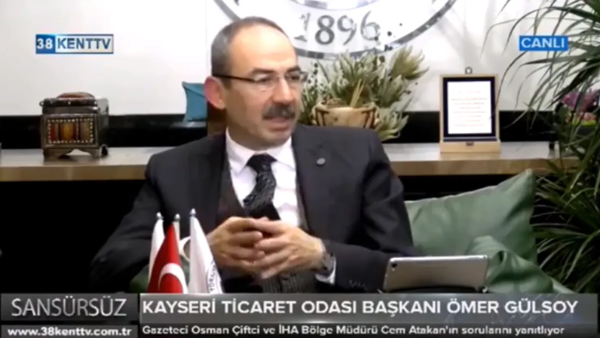 Kayseri Ticaret Odası Yönetim Kurulu Başkanı Ömer Gülsoy, 38 Kent TV Sansürsüz Programı’nda kooperatifle ilgili soruları yanıtladı.